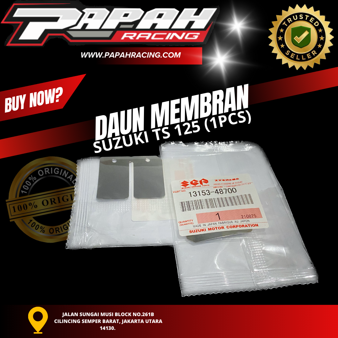 PLAT DAUN MEMBRAN SUZUKI TS 125 (1PCS)